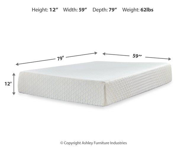 Chime 12 Inch Memory Foam Mattress in a Box - Golden Home Furniture (Columbus, OH) - Multi Location
