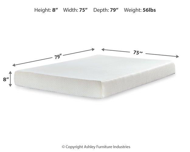 Chime 8 Inch Memory Foam Mattress in a Box - Golden Home Furniture (Columbus, OH) - Multi Location