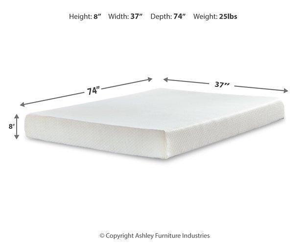Chime 8 Inch Memory Foam Mattress in a Box - Golden Home Furniture (Columbus, OH) - Multi Location