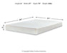 Chime 8 Inch Memory Foam Mattress in a Box - Golden Home Furniture (Columbus, OH) - Multi Location