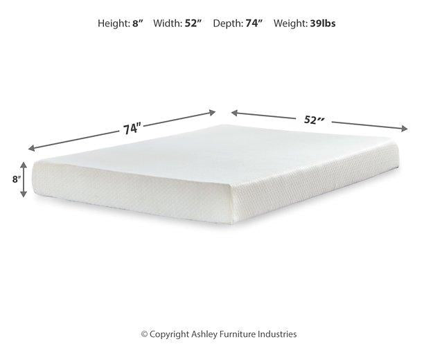 Chime 8 Inch Memory Foam Mattress in a Box - Golden Home Furniture (Columbus, OH) - Multi Location