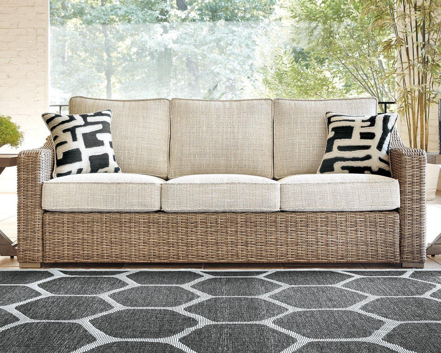 Beachcroft Outdoor Sofa, Lounge Chairs and Fire Pit - Golden Home Furniture (Columbus, OH) - Multi Location