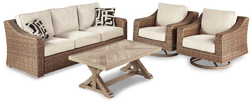 Beachcroft Outdoor Conversation Set - Golden Home Furniture (Columbus, OH) - Multi Location