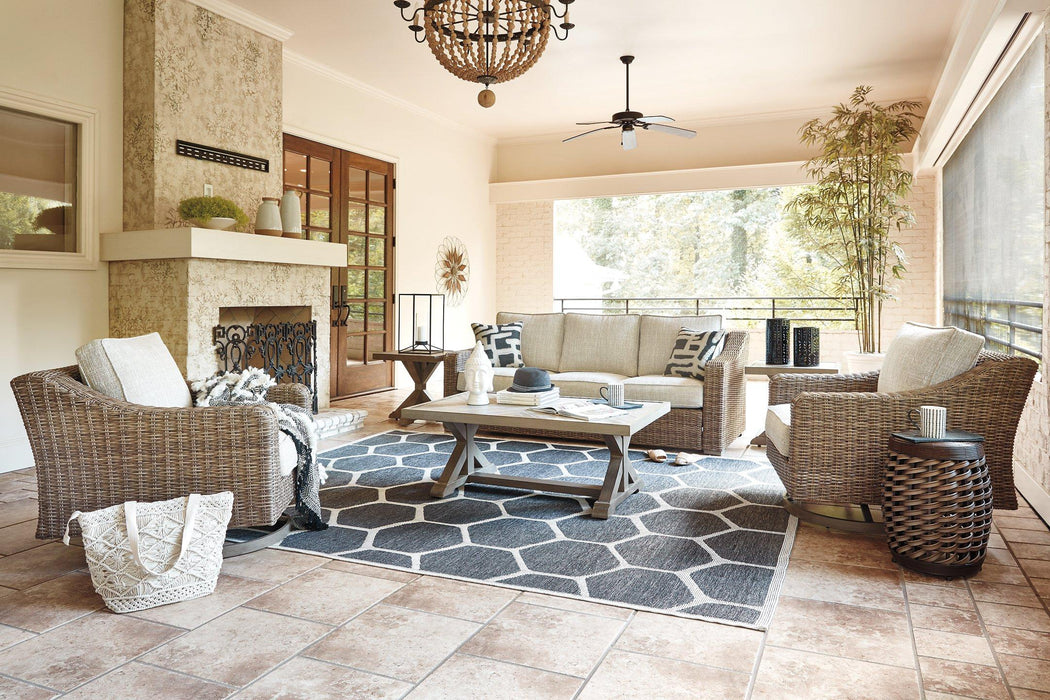 Beachcroft Outdoor Conversation Set - Golden Home Furniture (Columbus, OH) - Multi Location