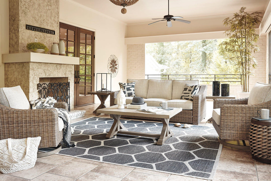 Beachcroft Outdoor Conversation Set - Golden Home Furniture (Columbus, OH) - Multi Location