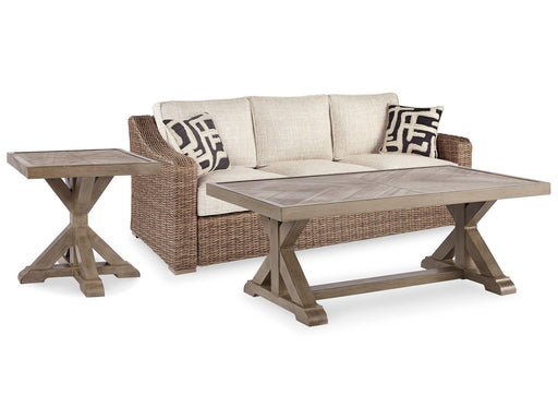 Beachcroft Beachcroft Nuvella Sofa with Coffee and End Table - Golden Home Furniture (Columbus, OH) - Multi Location