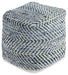 Chevron Pouf - Golden Home Furniture (Columbus, OH) - Multi Location