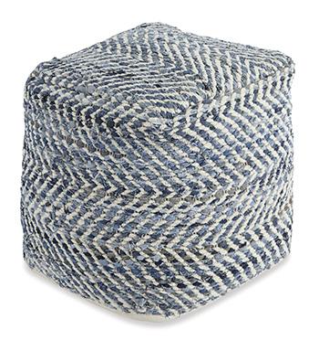 Chevron Pouf - Golden Home Furniture (Columbus, OH) - Multi Location