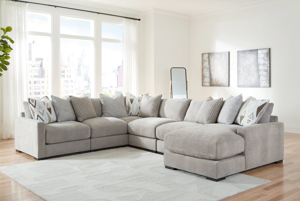 Aslan Court Sectional with Chaise - Golden Home Furniture (Columbus, OH) - Multi Location