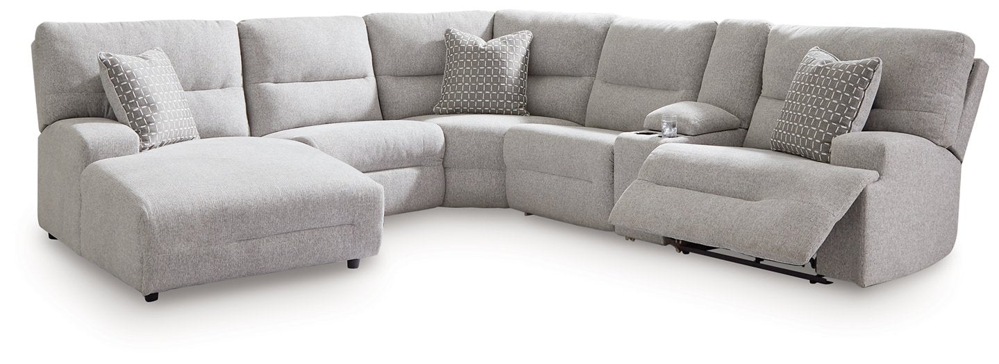 Acklen Place Power Reclining Sectional with Chaise - Golden Home Furniture (Columbus, OH) - Multi Location