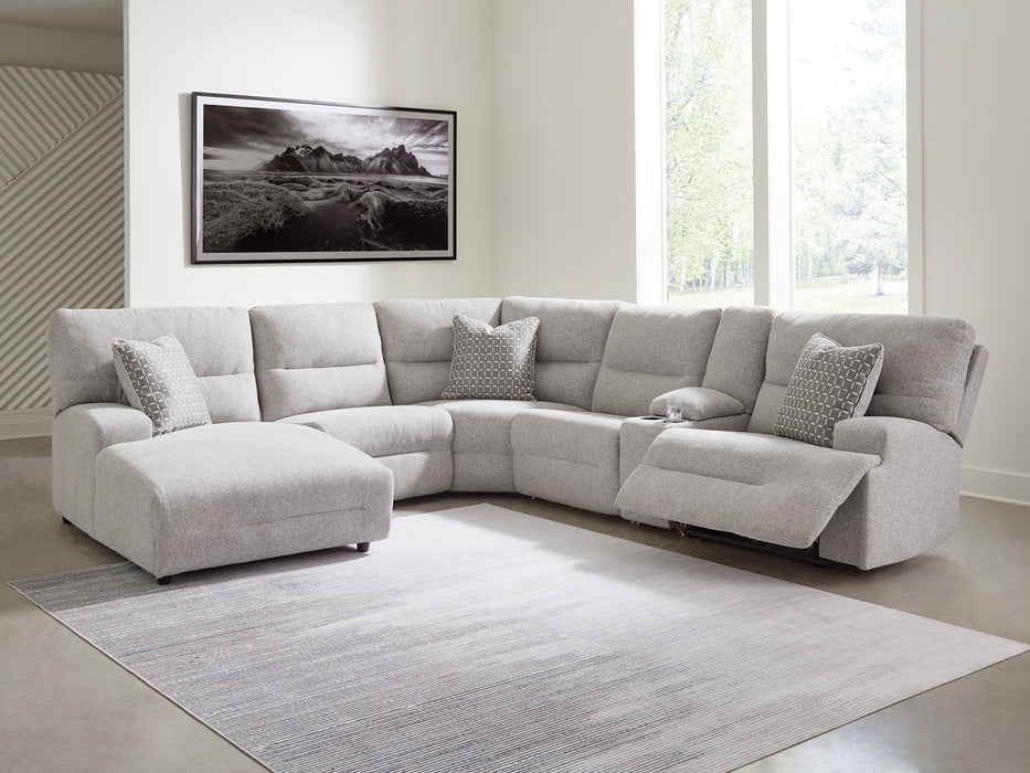 Acklen Place Power Reclining Sectional with Chaise - Golden Home Furniture (Columbus, OH) - Multi Location