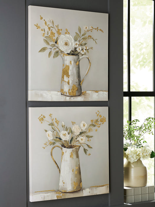 Amoryville Wall Art Set (Set of 2) - Golden Home Furniture (Columbus, OH) - Multi Location