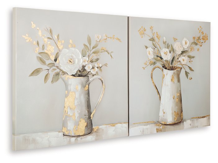 Amoryville Wall Art Set (Set of 2) - Golden Home Furniture (Columbus, OH) - Multi Location