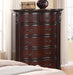 Crown Mark Furniture Sheffield 6-Drawer Chest in Dark Cherry - Golden Home Furniture (Columbus, OH) - Multi Location