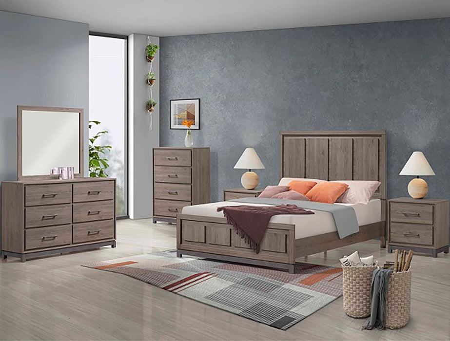 Crown Mark Furniture River 2 Drawer Nightstand in Brown - Golden Home Furniture (Columbus, OH) - Multi Location