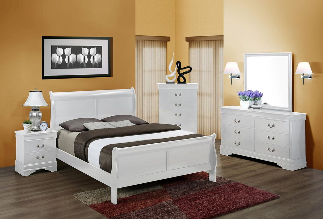 Crown Mark Louis Philip Nightstand in White - Golden Home Furniture (Columbus, OH) - Multi Location