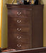 Crown Mark Furniture Louis Philip Drawer Chest in Dark Cherry - Golden Home Furniture (Columbus, OH) - Multi Location