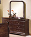 Crown Mark Furniture Louis Philip Dresser Mirror in Dark Cherry - Golden Home Furniture (Columbus, OH) - Multi Location