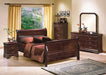 Crown Mark Furniture Louis Philip Twin Bed in Dark Cherry - Golden Home Furniture (Columbus, OH) - Multi Location