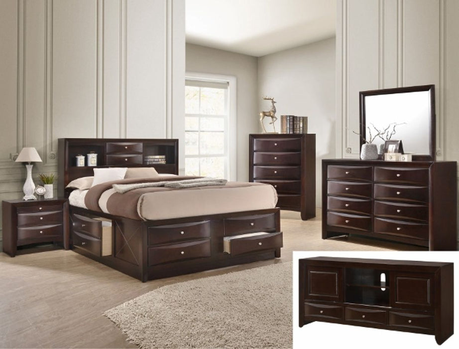 Crown Mark Emily Chest in Dark Cherry - Golden Home Furniture (Columbus, OH) - Multi Location