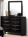 Crown Mark Furniture Emily Dresser Mirror in Black - Golden Home Furniture (Columbus, OH) - Multi Location