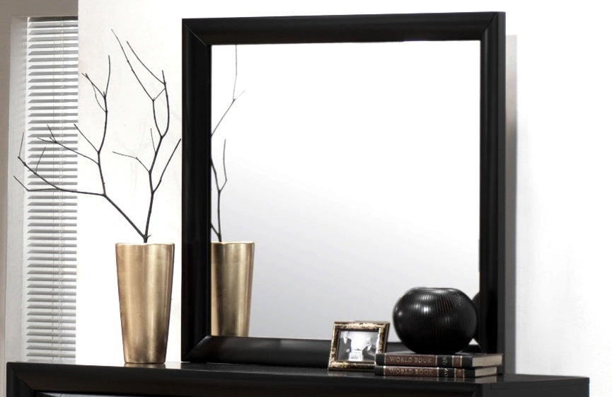 Crown Mark Furniture Emily Dresser Mirror in Black - Golden Home Furniture (Columbus, OH) - Multi Location
