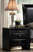 Crown Mark Furniture Emily Nightstand in Black - Golden Home Furniture (Columbus, OH) - Multi Location