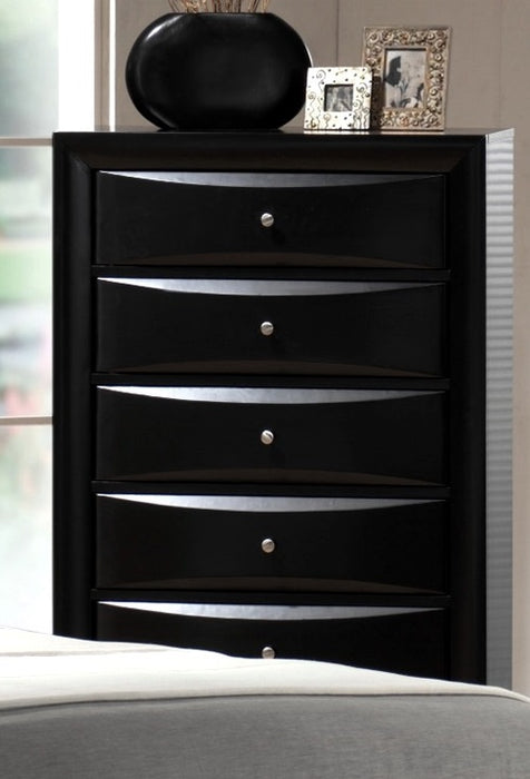 Crown Mark Furniture Emily Drawer Chest in Black - Golden Home Furniture (Columbus, OH) - Multi Location
