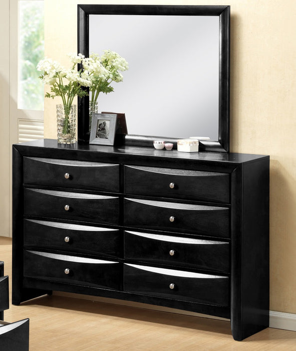 Crown Mark Furniture Emily Dresser Mirror in Black - Golden Home Furniture (Columbus, OH) - Multi Location