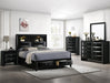 Crown Mark Furniture Fallon King Platform Bed with Storage in Black B4288-K - Golden Home Furniture (Columbus, OH) - Multi Location