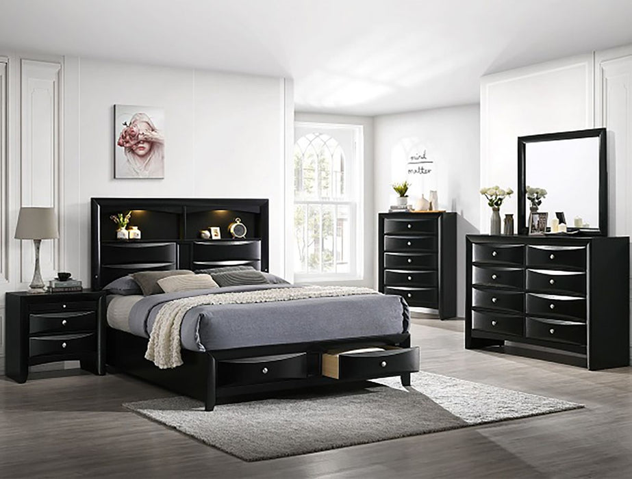 Crown Mark Furniture Fallon 8 Drawer Dresser in Black - Golden Home Furniture (Columbus, OH) - Multi Location