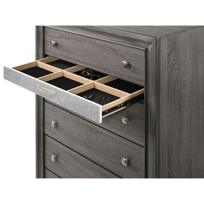Crown Mark Regata Chest in Grey - Golden Home Furniture (Columbus, OH) - Multi Location