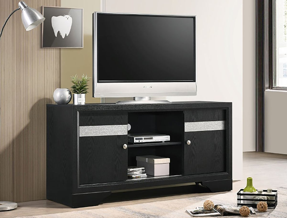 Crown Mark Furniture Regata TV Stand in Black - Golden Home Furniture (Columbus, OH) - Multi Location