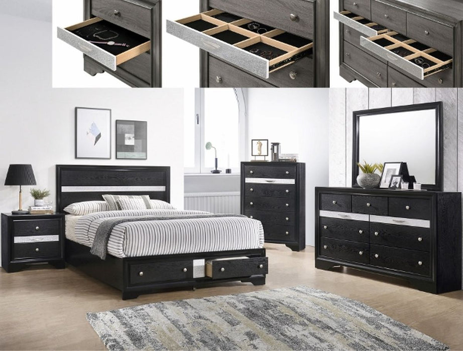 Crown Mark Regata Dresser in Black - Golden Home Furniture (Columbus, OH) - Multi Location