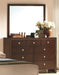 Crown Mark Furniture Evan Dresser Mirror in Warm Brown - Golden Home Furniture (Columbus, OH) - Multi Location