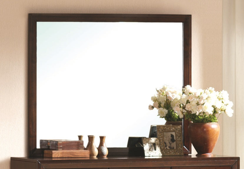 Crown Mark Furniture Evan Dresser Mirror in Warm Brown - Golden Home Furniture (Columbus, OH) - Multi Location