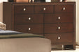 Crown Mark Furniture Evan Dresser in Warm Brown - Golden Home Furniture (Columbus, OH) - Multi Location
