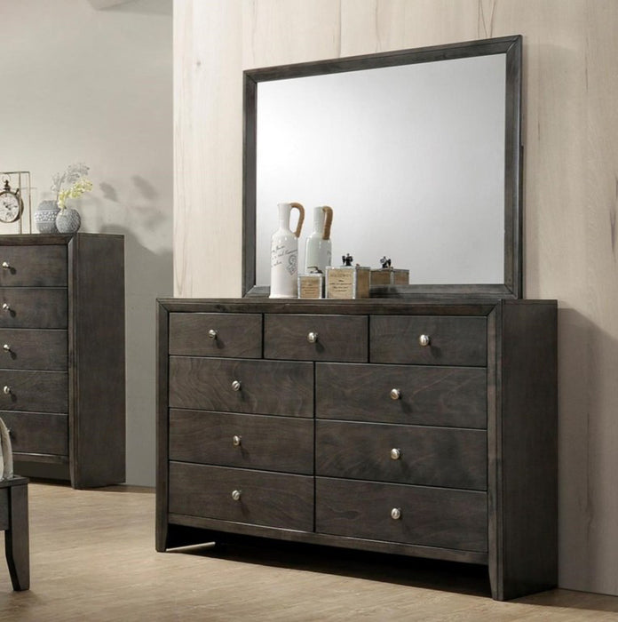 Crown Mark Furniture Evan Mirror in Grey - Golden Home Furniture (Columbus, OH) - Multi Location
