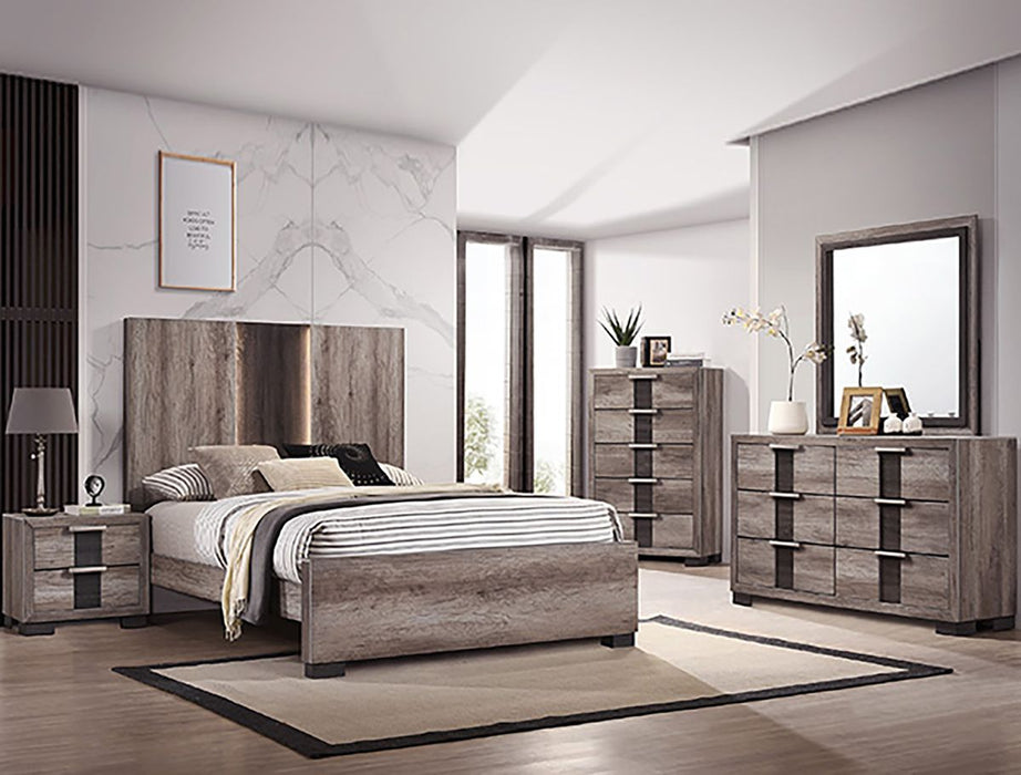 Crown Mark Furniture Rangley 2 Drawer Nightstand in Brown - Golden Home Furniture (Columbus, OH) - Multi Location