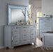 Crown Mark Furniture Lillian Mirror in Silver - Golden Home Furniture (Columbus, OH) - Multi Location