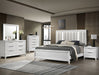 Crown Mark Furniture Cressida Queen Upholstered Panel Bed in White B7300-Q - Golden Home Furniture (Columbus, OH) - Multi Location