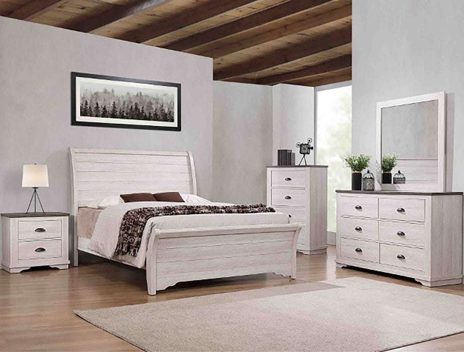 Crown Mark Furniture Coralee 5 Drawer Chest in White - Golden Home Furniture (Columbus, OH) - Multi Location