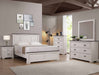 Crown Mark Furniture Leighton Queen Panel Bed in White B8180-Q - Golden Home Furniture (Columbus, OH) - Multi Location