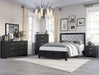 Crown Mark Furniture Jaylen 2 Drawer Nightstand in Black - Golden Home Furniture (Columbus, OH) - Multi Location