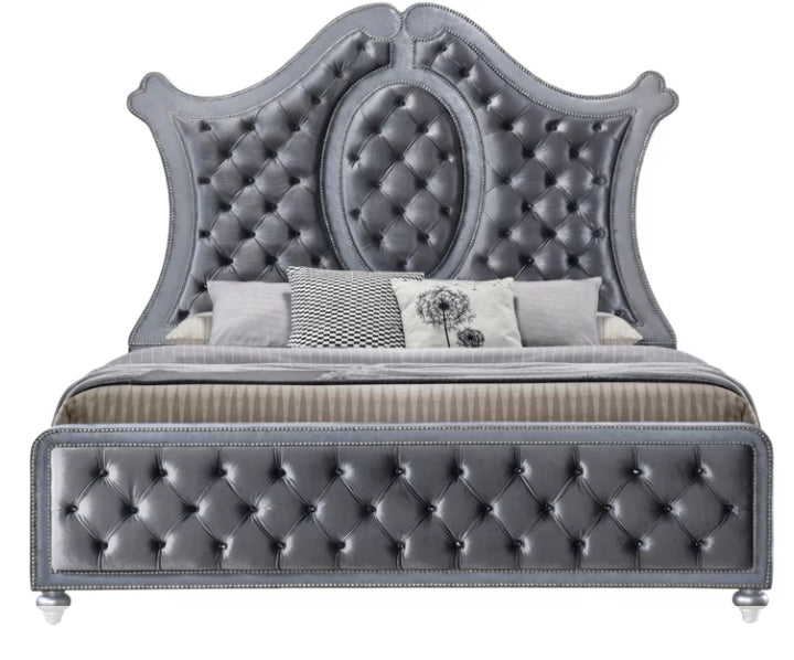 Crown Mark Furniture Voltare King Bed in Dark Grey - Golden Home Furniture (Columbus, OH) - Multi Location