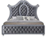 Crown Mark Furniture Voltare Queen Bed in Dark Grey - Golden Home Furniture (Columbus, OH) - Multi Location