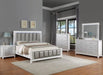 Crown Mark Furniture Ariane Nightstand in White and Silver B1690-2 - Golden Home Furniture (Columbus, OH) - Multi Location