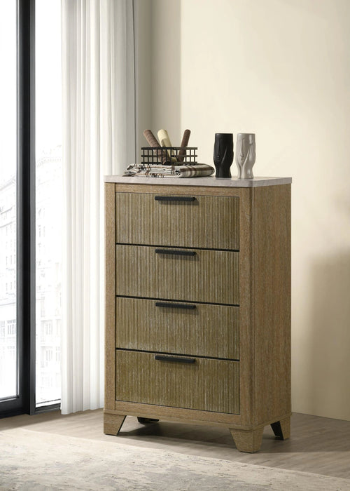 Queen Bed Frame - Dresser - Mirror - Chest - Nightstand