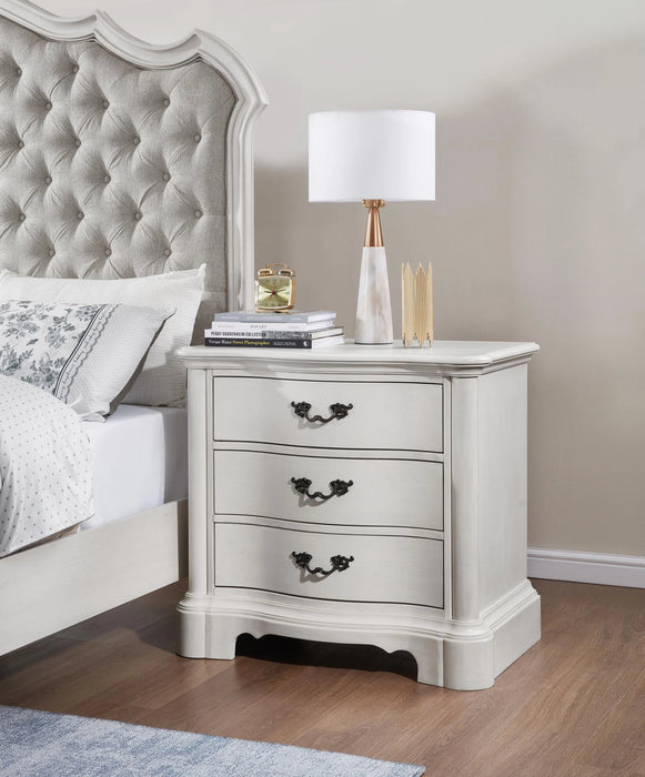 Antique White King Bed