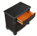 Crown Mark Furniture Kingsbury 3 Drawer Nightstand in Black - Golden Home Furniture (Columbus, OH) - Multi Location